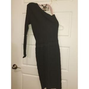 Mono sleeve bodycon dress